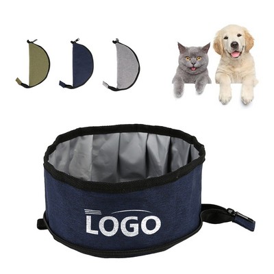 MOQ 50pcs Oxford Collapsible Dog Bowls for Travel