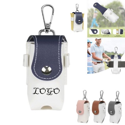 Golf Ball Leather Waist Bag