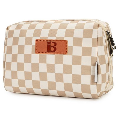 Large PU Leather Waterproof Toiletry Makeup Bag