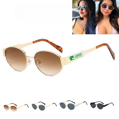 Classic Shades UV400 Protection Retro Oval Sunglasses