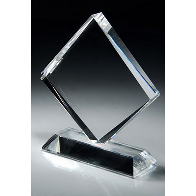 Crystal Faceted Diamond on Base, Large (7-1/2"x8")