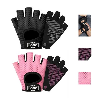 Anti-Slip, Wear-Resistant, Shock-Absorbing Half-Finger Workout Gloves