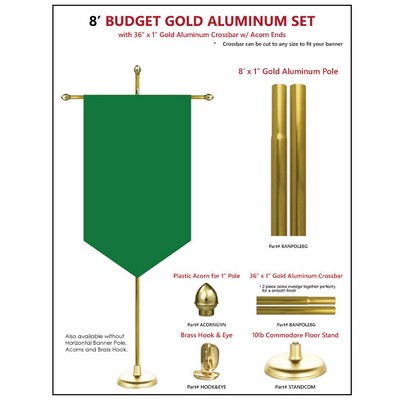 ALUMINUM POLE KIT - Gonfalon / Graduation Banner