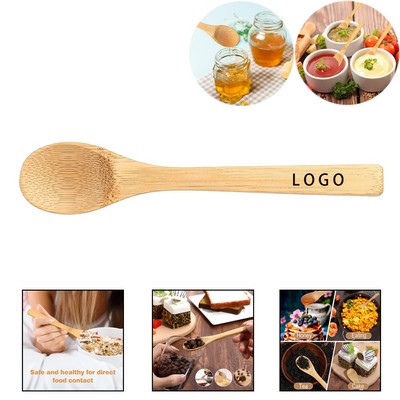Small Bamboo Spoon Tea Coffee Kitchen Tiny Teaspoon