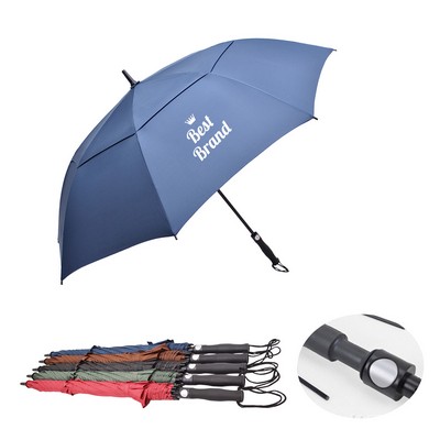 Full Fiber Double-Layer Ventilated Windproof Golf Umbrella