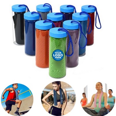 Towel with Bottle Handle