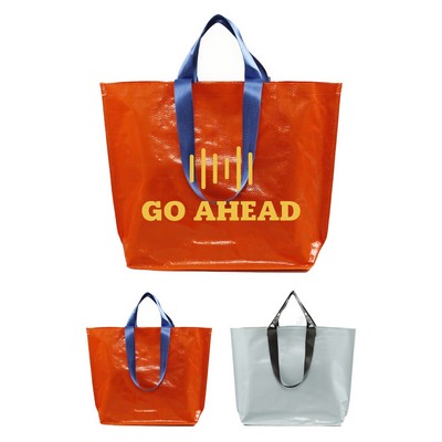 Laminated Plastic Woven Tote Bag