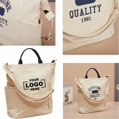 Natural Color Multifunction Shopping Tote Bag