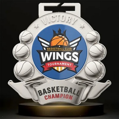 3.5" UV Printed Basketball Medals