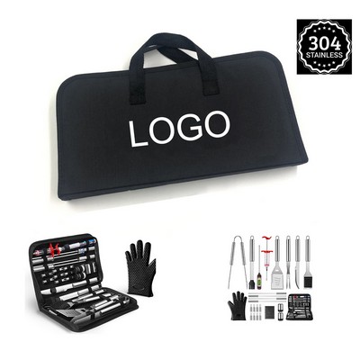 Complete 25-Piece BBQ Tool Set