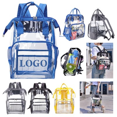 Organized Mesh-Pocket Clear Bag