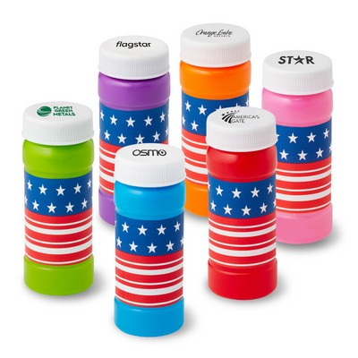 2 Oz. Patriotic Bubbles Imprinted Cap