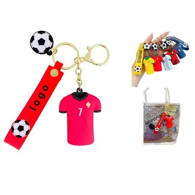 New Football Star Jersey Keychain