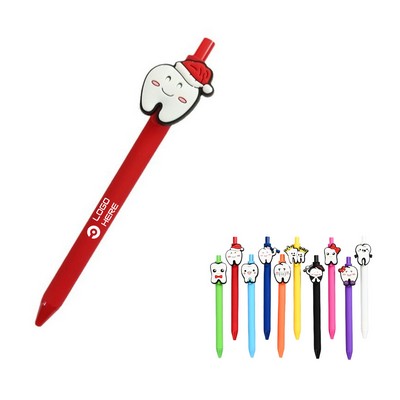 Creative PVC Tooth-Shaped Gel Pen