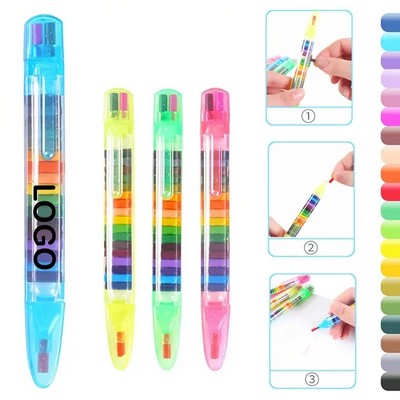 20 in 1 Stackable Multicolor Crayon
