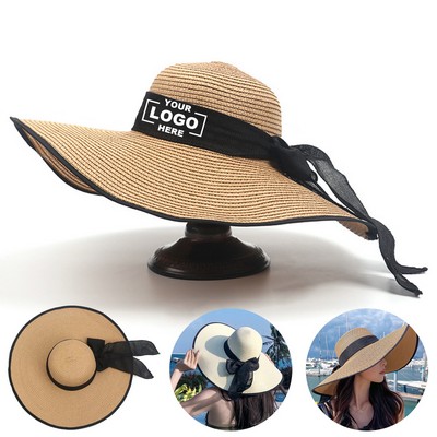 Women's Foldable Straw Sun Hat