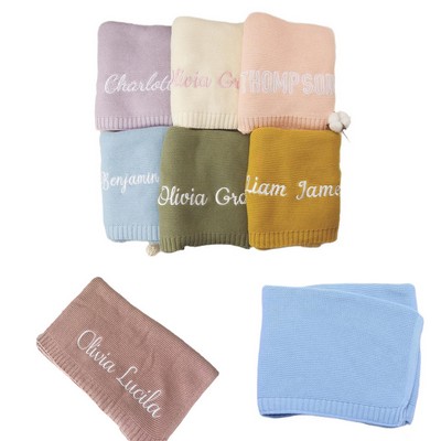 Baby Knitted Cotton Blanket