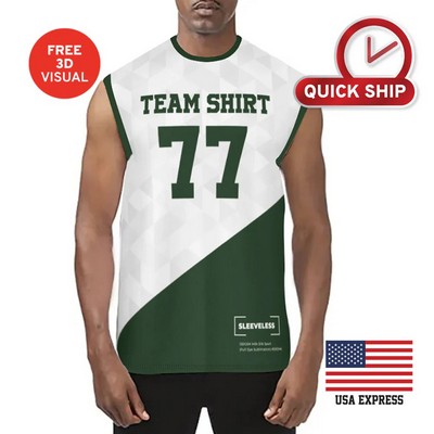 120GSM Milk Silk Crew Neck Sleeveless (Full Dye Sublimation)