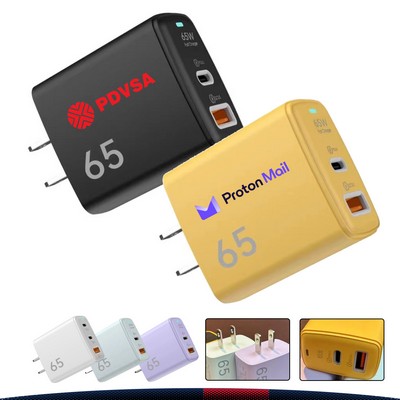 Voltix 65W 3-Port Fast Charging Wall Charger