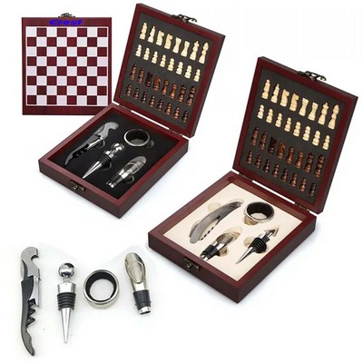 Wine Opener Set With Chess