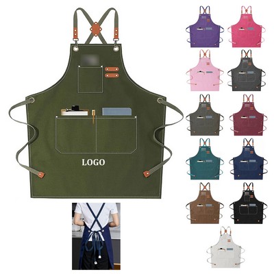 Cotton Canvas Adjustable Chef Apron
