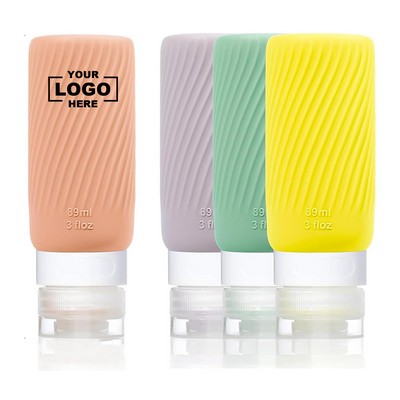 Dual-Chamber Silicone Travel Bottle - 2oz