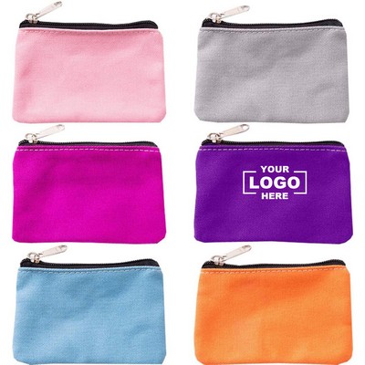 Vibrant All-Purpose Canvas Zipper Pouch
