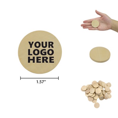 Round Wood Coins