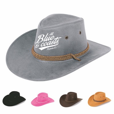 Western Suede Cowboy Hat