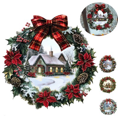 Christmas Wreath Wall Decals