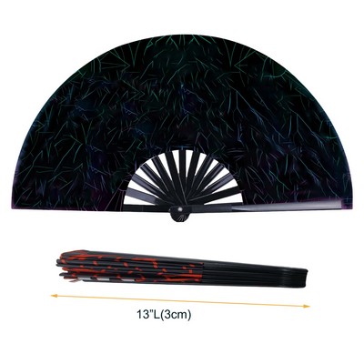 Large Folding Plastic Hand Fan