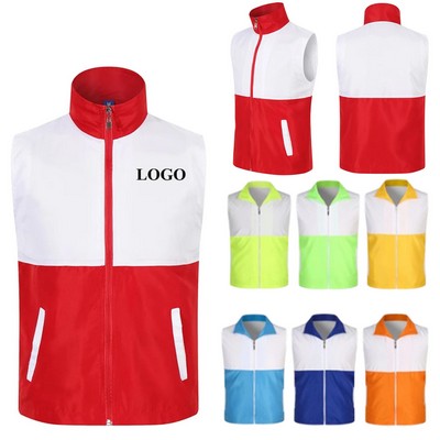 Splicing Color Volunteer Activity Vest