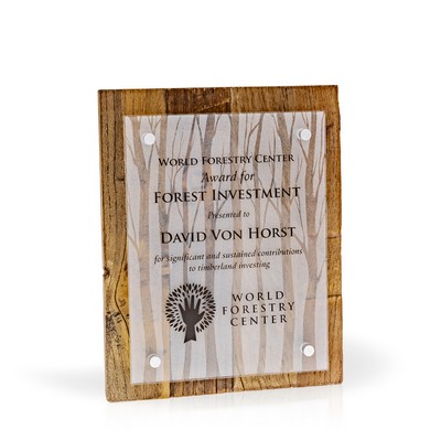 Aspen Rustica Reclaimed Wood Award, 8"x10"