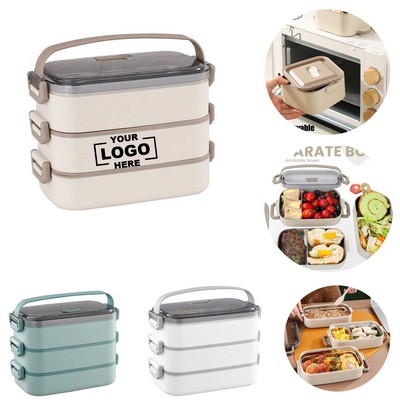 Premium Portable Double-Decker Lunch Box with Insulation