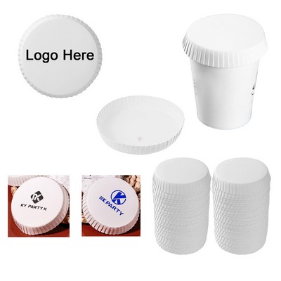 Custom Disposable Paper Cup Cover For Cafe Hotel Ktv Bars