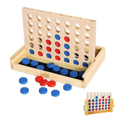 Kids Classic Wooden Connect 4 Board Game