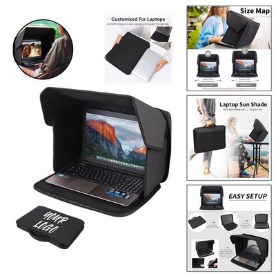 Foldable Laptop Sun Shade for Outdoor Use