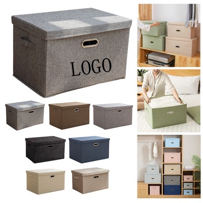 Foldable Cotton Linen Storage Box