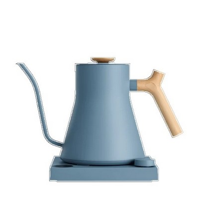 Stagg EKG Pro Hazy Blue Electric Kettle w/Maple Wood Accents