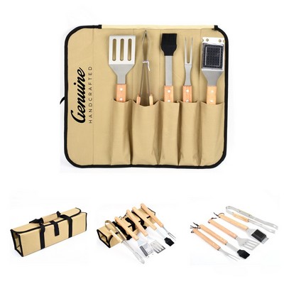 Bamboo Handled BBQ Utensil Set