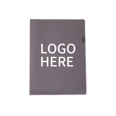 A4 L-Shaped Plastic Folder