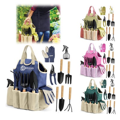 9" 1 Gardening Tool Kit with Tote Bag