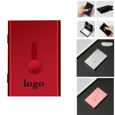 Aluminum Slide-Out Business Card Holder