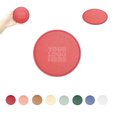 PU Leather Round Coaster