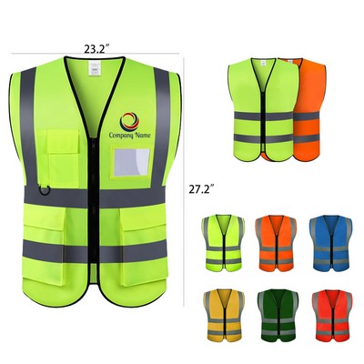 Adult Unisex Reflective Safety Vest