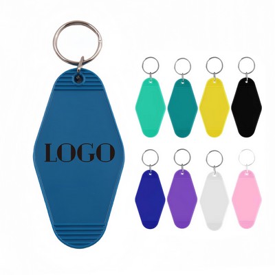 Colorful Diamond Shaped Plastic Hotel Keychain