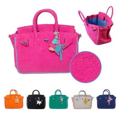 Seaside Terry Cloth Tote Bag Without Charms