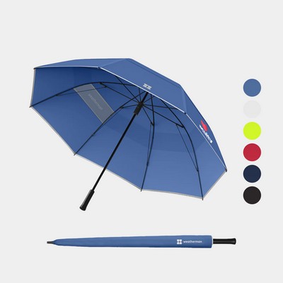 Weatherman® 100% Recycled 66? arc UPF 50+ Golf Umbrella