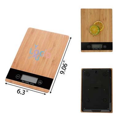 Bamboo Kitchen Weighing Scale