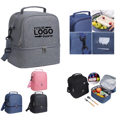 Double Deck Lunch Leakproof Bag